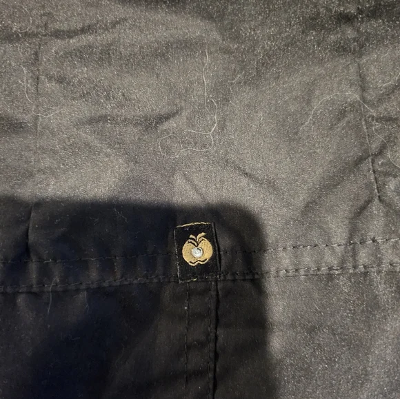 Y2K Apple Bottoms Outerwear Black Fitted Puffer Jacket Nelly Gold Hardwear M - Picture 9 of 11